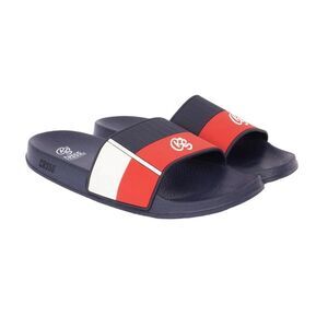 Crosshatch Mens Rentrays Sliders / Red/Navy